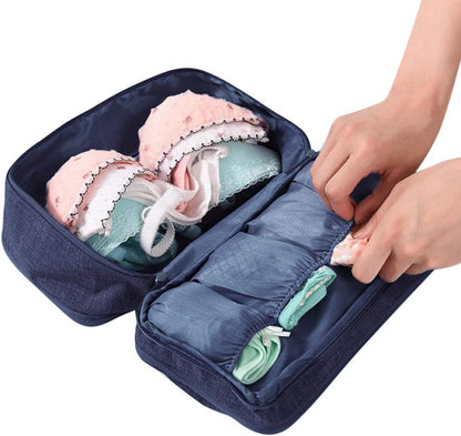 Travel Multi-function Underwear Organize Storage Bag Portable Bra Socks Lingerie Accessories Pack Cube Toiletry Bag