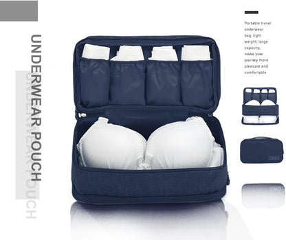 Travel Multi-function Underwear Organize Storage Bag Portable Bra Socks Lingerie Accessories Pack Cube Toiletry Bag