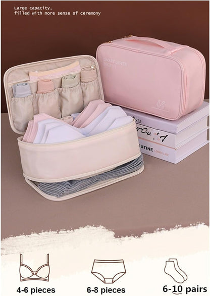 Travel Multi-function Underwear Organize Storage Bag Portable Bra Socks Lingerie Accessories Pack Cube Toiletry Bag