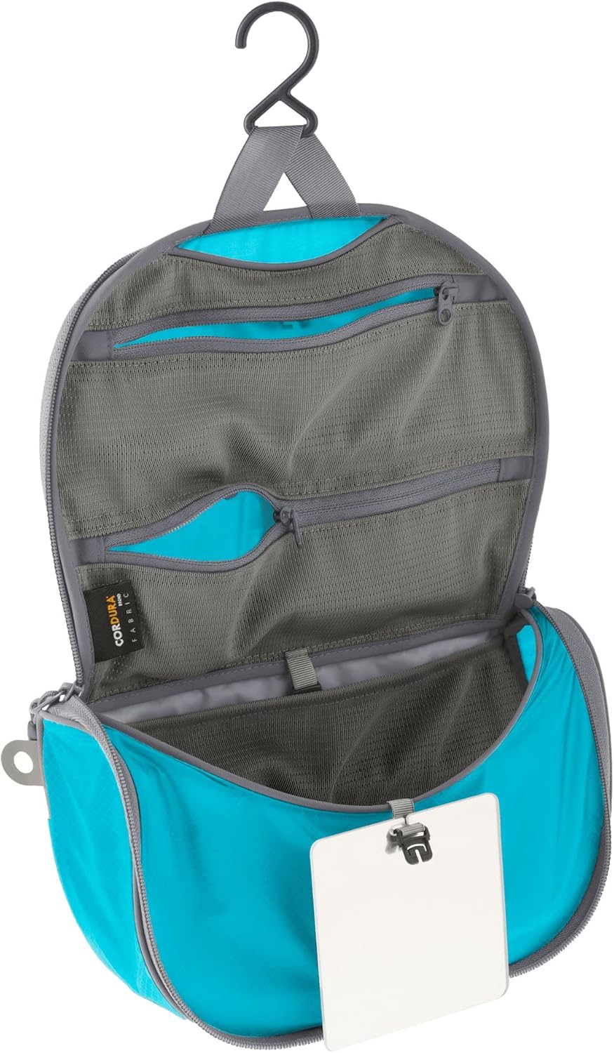 Small Hanging Toiletry Bag, Extra Compact Travel Organizer for Minimalist Adventures, Atoll Blue