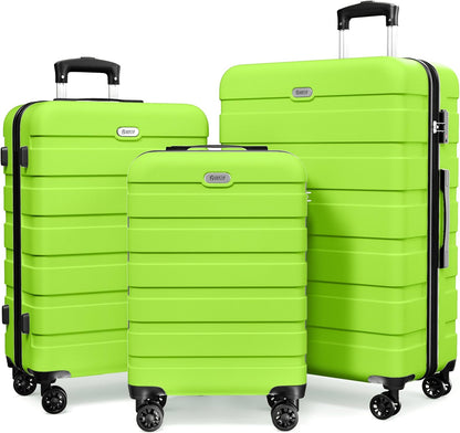 AnyZip Luggage PC ABS Hardside Lightweight Suitcase with 4 Universal Wheels TSA Lock Carry-On 20 Inch Orange