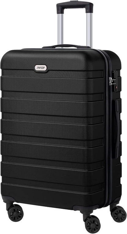 AnyZip Luggage PC ABS Hardside Lightweight Suitcase with 4 Universal Wheels TSA Lock Carry-On 20 Inch Orange