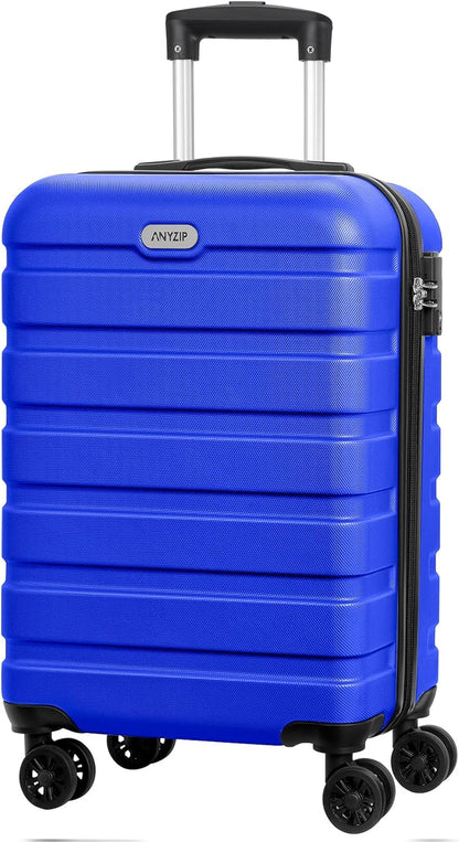 AnyZip Luggage PC ABS Hardside Lightweight Suitcase with 4 Universal Wheels TSA Lock Carry-On 20 Inch Orange