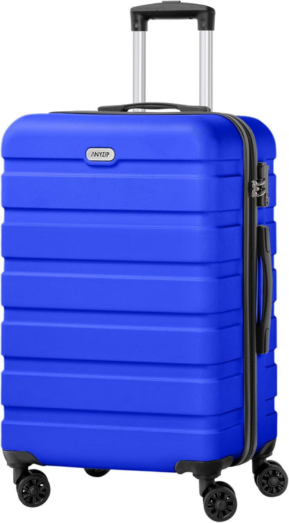 AnyZip Luggage PC ABS Hardside Lightweight Suitcase with 4 Universal Wheels TSA Lock Carry-On 20 Inch Orange