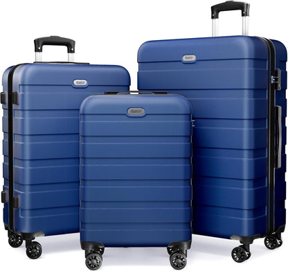 AnyZip Luggage PC ABS Hardside Lightweight Suitcase with 4 Universal Wheels TSA Lock Carry-On 20 Inch Orange