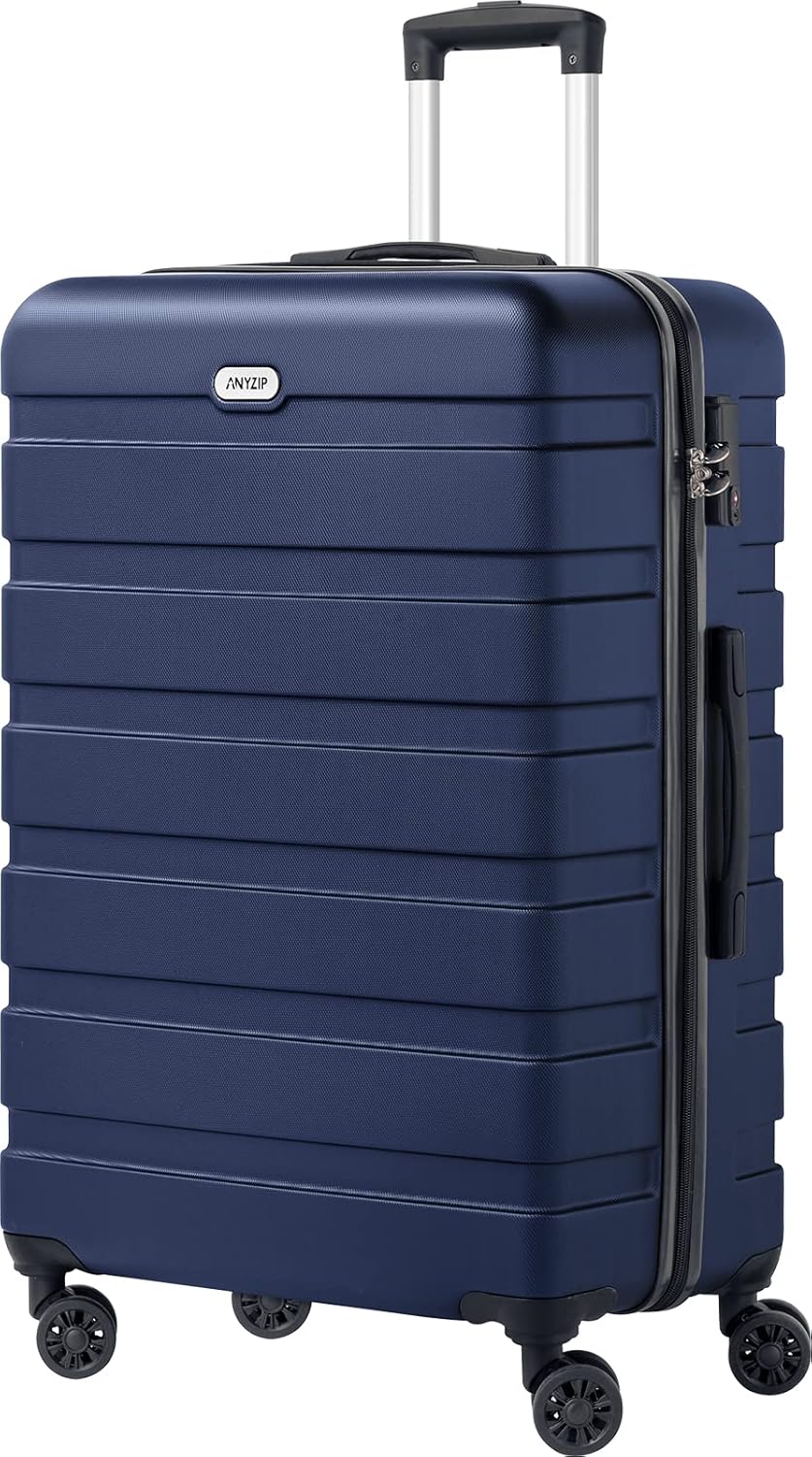 AnyZip Luggage PC ABS Hardside Lightweight Suitcase with 4 Universal Wheels TSA Lock Carry-On 20 Inch Orange