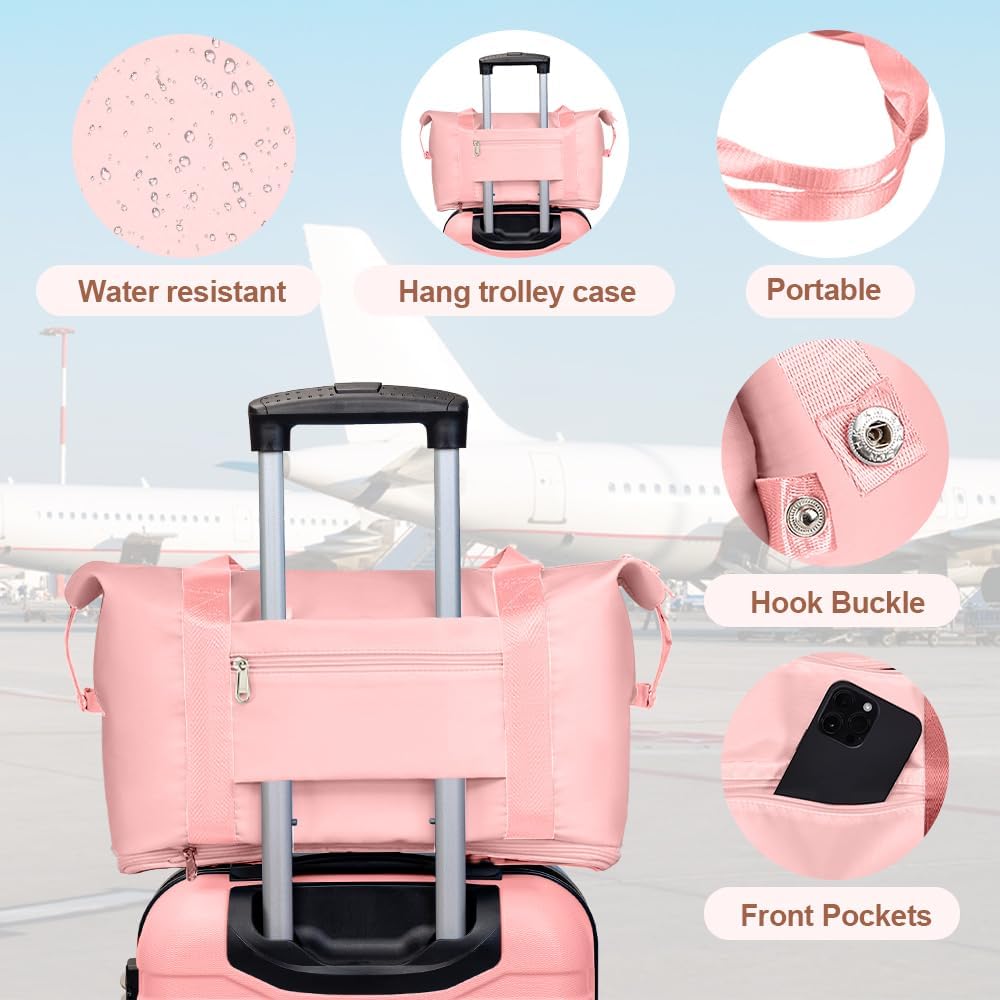 AnyZip Luggage PC ABS Hardside Lightweight Suitcase with 4 Universal Wheels TSA Lock Carry-On 20 Inch Orange