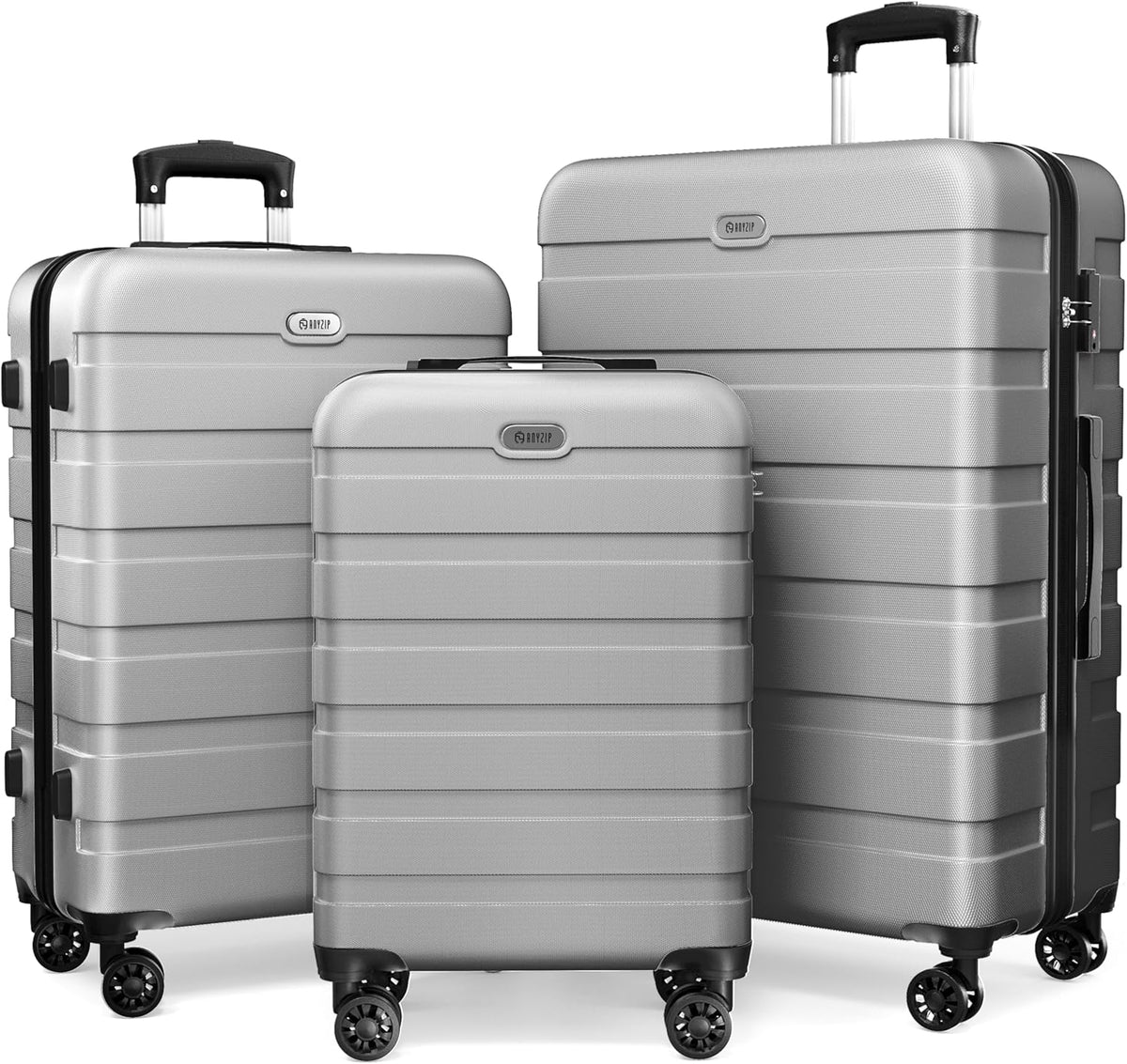 AnyZip Luggage PC ABS Hardside Lightweight Suitcase with 4 Universal Wheels TSA Lock Carry-On 20 Inch Orange