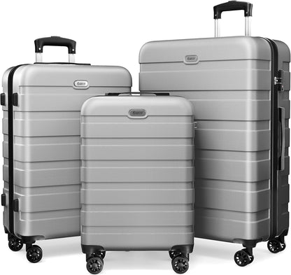 AnyZip Luggage PC ABS Hardside Lightweight Suitcase with 4 Universal Wheels TSA Lock Carry-On 20 Inch Orange