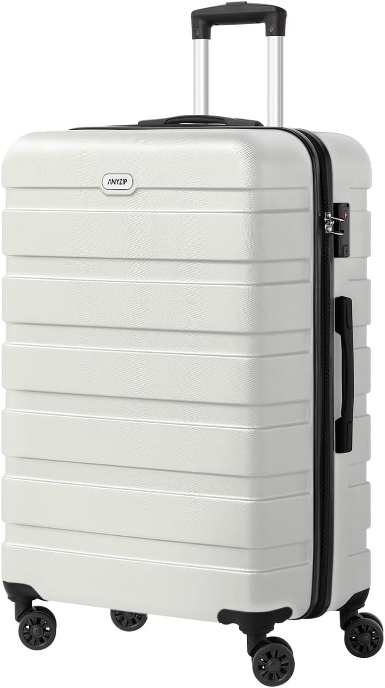 AnyZip Luggage PC ABS Hardside Lightweight Suitcase with 4 Universal Wheels TSA Lock Carry-On 20 Inch Orange