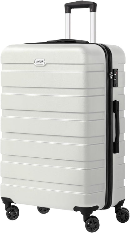 AnyZip Luggage PC ABS Hardside Lightweight Suitcase with 4 Universal Wheels TSA Lock Carry-On 20 Inch Orange
