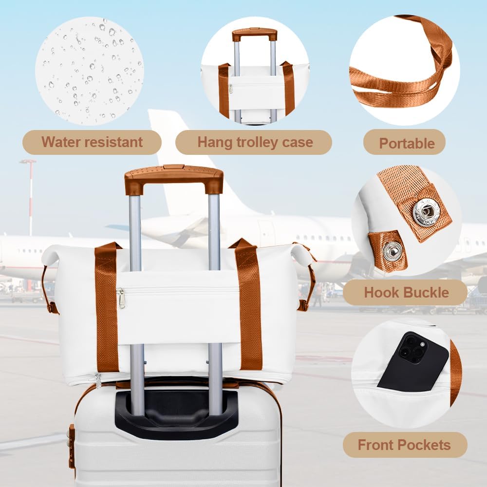 AnyZip Luggage PC ABS Hardside Lightweight Suitcase with 4 Universal Wheels TSA Lock Carry-On 20 Inch Orange