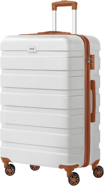 AnyZip Luggage PC ABS Hardside Lightweight Suitcase with 4 Universal Wheels TSA Lock Carry-On 20 Inch Orange