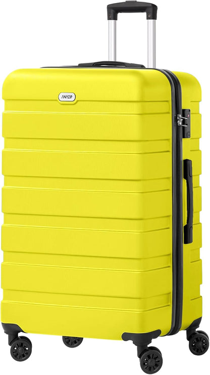 AnyZip Luggage PC ABS Hardside Lightweight Suitcase with 4 Universal Wheels TSA Lock Carry-On 20 Inch Orange