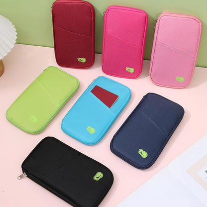 Secure Passports Holder Travel Organized With Multiple Compartments Storage Case For Tickets Credit Cards And Documents Trave