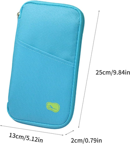 Secure Passports Holder Travel Organized With Multiple Compartments Storage Case For Tickets Credit Cards And Documents Trave