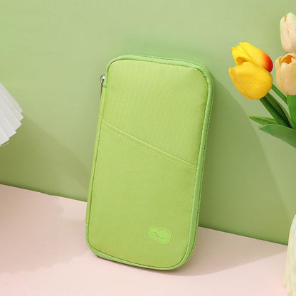 Secure Passports Holder Travel Organized With Multiple Compartments Storage Case For Tickets Credit Cards And Documents Trave