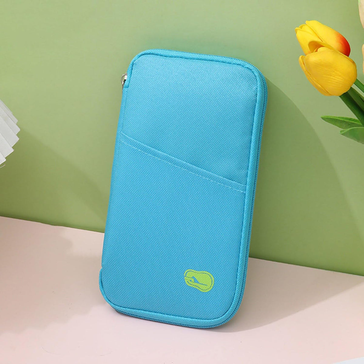 Secure Passports Holder Travel Organized With Multiple Compartments Storage Case For Tickets Credit Cards And Documents Trave