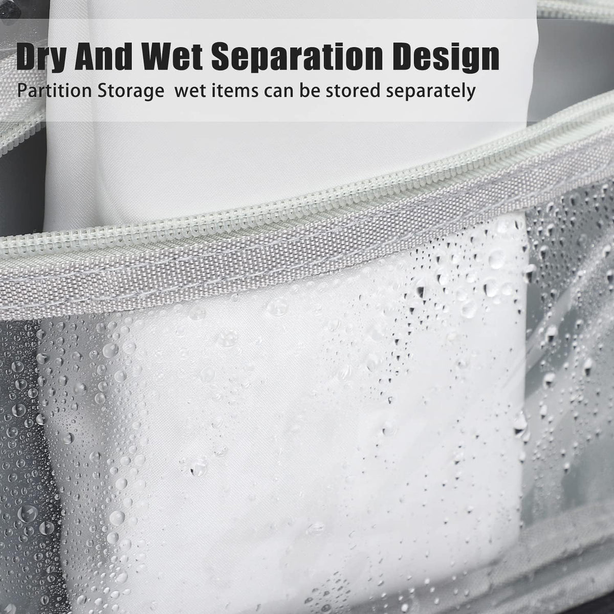Compact Travel Toiletry Bag for Women & Men, Waterproof Hanging Shower Organizer with Hook, Portable Foldable Wash Pouch for Bathroom/Shaving/Camping - Small-Size Space-Saving Design- Black
