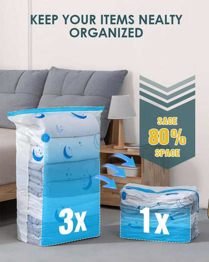 Travel Compression Bags, 25 Pack Vacuum Storage Bags with 1500mAh Rechargeable Battery, Vacuum Seal Bag for Space Saving Clothes, Blanket, Duvets, Pillows, Comforters, Travel Essentials, Luggage