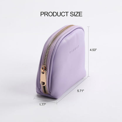 Small Travel Jewelry Organizer Storage Pouch - Velvet Mini Travel Jewelry Case for Women, Compact Zipper Bag for Bracelets, Rings, Earrings Essential Travel Accessory Gift (white)