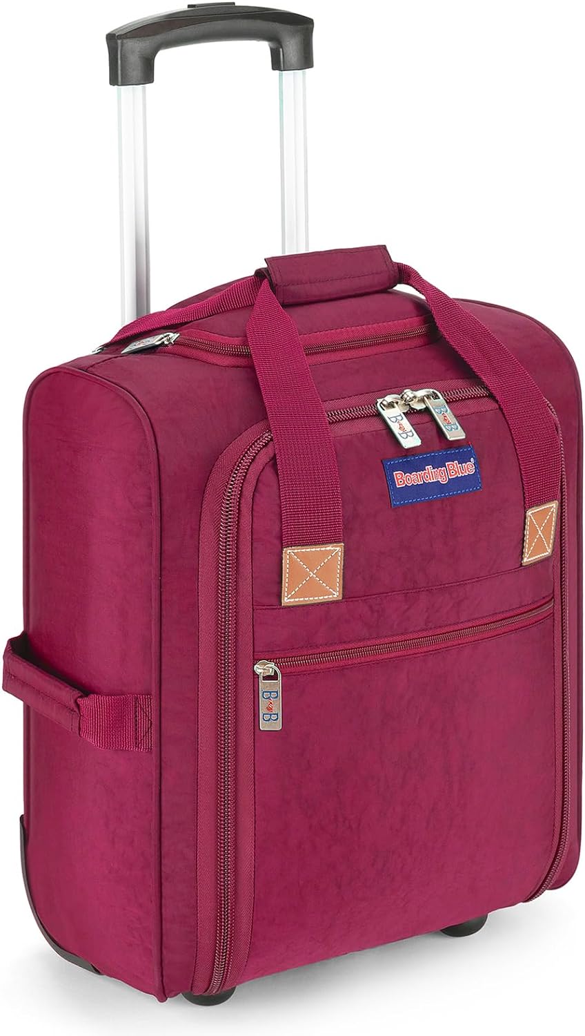 17x13x8 Inches JetBlue Airlines Rolling Personal Item Underseat Travel Bag - Suitable for Major Airlines including Spirit, Jetblue and Frontier- Duffel Bag Design (Ivory)