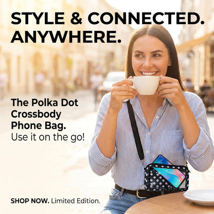 Lightweight Cross Body Phone Case Holder for Women -Crossbody Phone Bag Cell Phone Purse Small Crossbody Bag for Women for Concert Football Games Sports Stadium Events Black