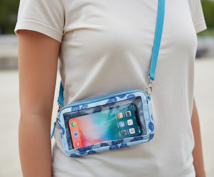 Lightweight Cross Body Phone Case Holder for Women -Crossbody Phone Bag Cell Phone Purse Small Crossbody Bag for Women for Concert Football Games Sports Stadium Events Black
