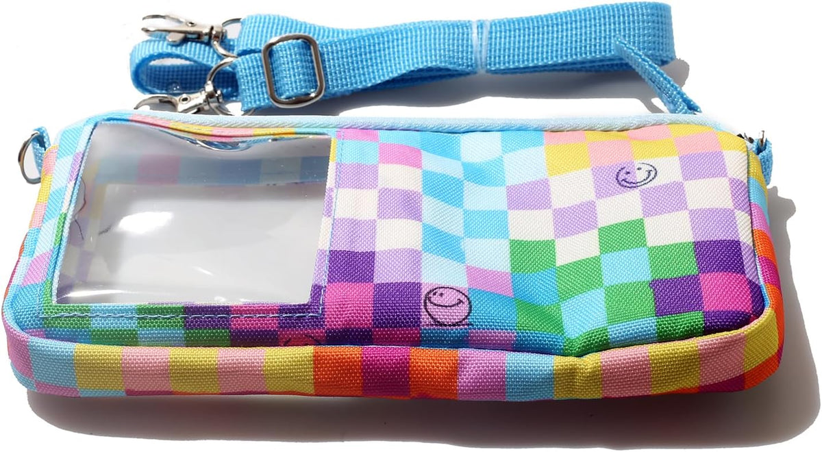 Lightweight Cross Body Phone Case Holder for Women -Crossbody Phone Bag Cell Phone Purse Small Crossbody Bag for Women for Concert Football Games Sports Stadium Events Black
