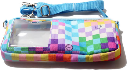 Lightweight Cross Body Phone Case Holder for Women -Crossbody Phone Bag Cell Phone Purse Small Crossbody Bag for Women for Concert Football Games Sports Stadium Events Black
