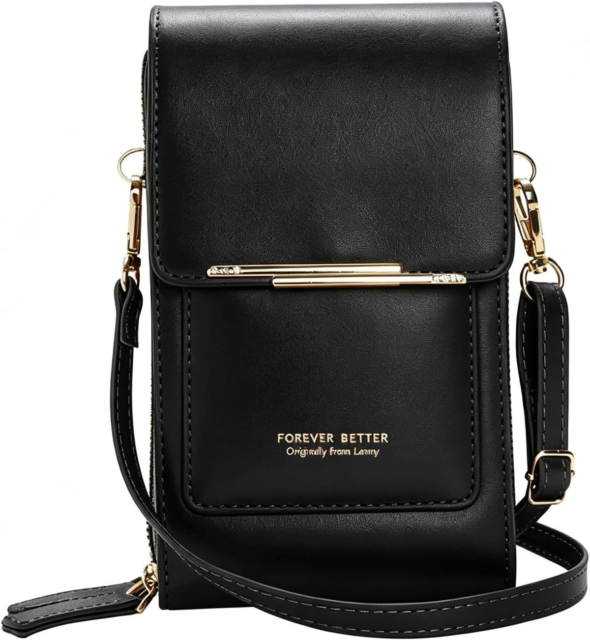 Touchscreen Phone Crossbody Bags for Women,Anti-Theft PU Leather Messenger Bag,RFID Blocking Small Mobile Phone Purse Wallet