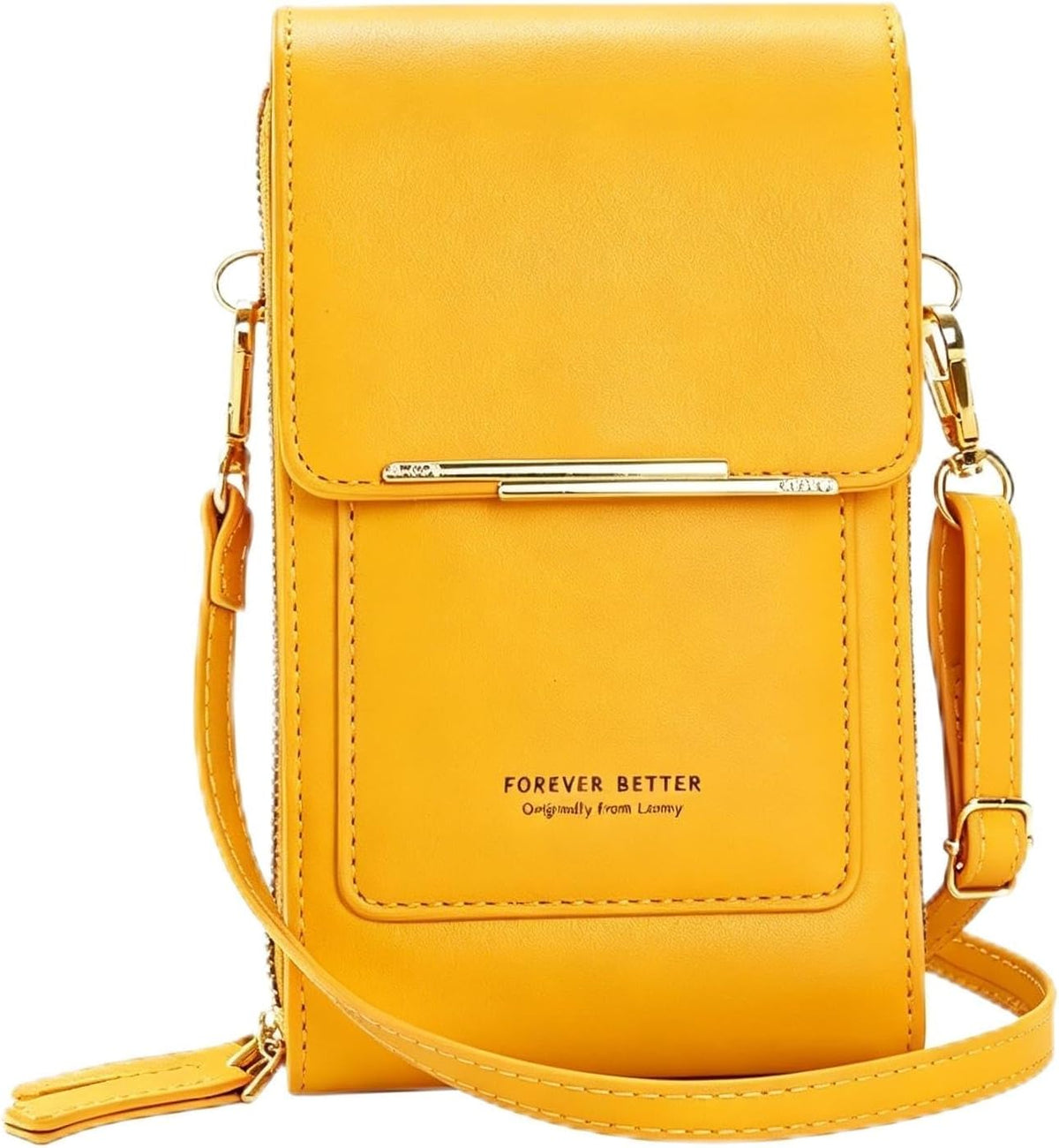 Touchscreen Phone Crossbody Bags for Women,Anti-Theft PU Leather Messenger Bag,RFID Blocking Small Mobile Phone Purse Wallet