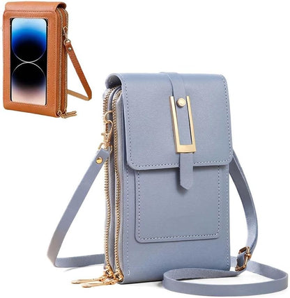 Touchscreen Phone Crossbody Bag for Women, 2026 Anti-Theft Leather Bag for Travel Daily | Touchscreen Phone