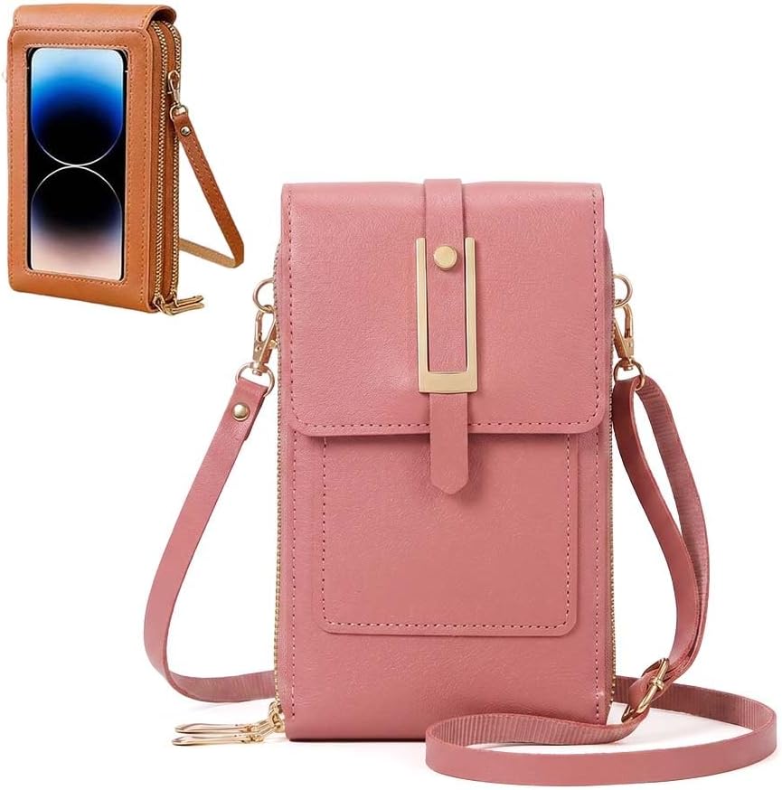 Touchscreen Phone Crossbody Bag for Women, 2026 Anti-Theft Leather Bag for Travel Daily | Touchscreen Phone