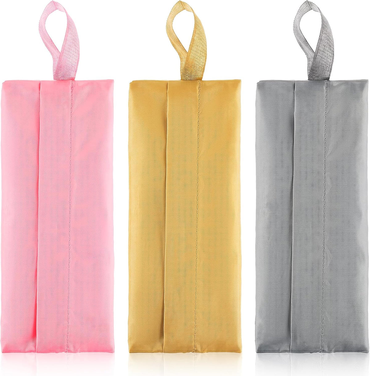 Portable 3PCS Travel Socks Underwear Organizer Bag with Zip, Compression Travel Toiletry Storage Bags with Handles Packing Pouches for Packing Cubes Suitcase Luggage Ties Panties Cosmetics