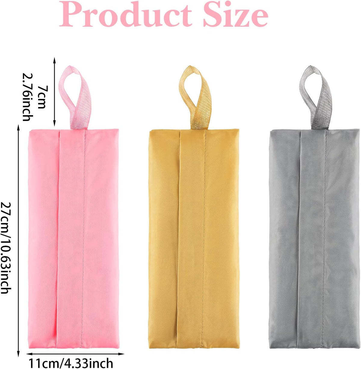 Portable 3PCS Travel Socks Underwear Organizer Bag with Zip, Compression Travel Toiletry Storage Bags with Handles Packing Pouches for Packing Cubes Suitcase Luggage Ties Panties Cosmetics