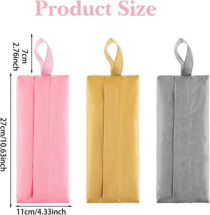 Portable 3PCS Travel Socks Underwear Organizer Bag with Zip, Compression Travel Toiletry Storage Bags with Handles Packing Pouches for Packing Cubes Suitcase Luggage Ties Panties Cosmetics