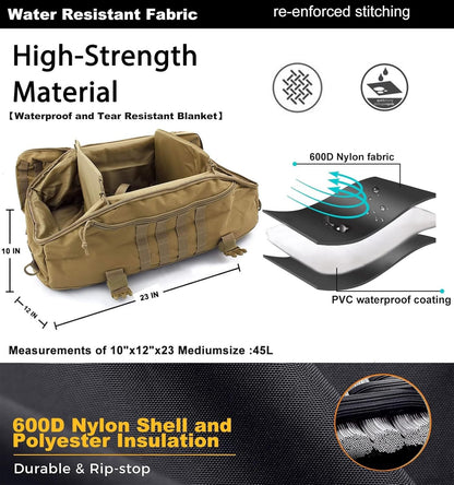 3-in-1 Gym Bag Duffle Bags Backpack - Travel Bag with Shoes Compartment | Sports Duffel Bag for Men Women Ideal for Workout,Weekender,Military,Sports,Overnight,Basketball,Tactical,Football,Baseball