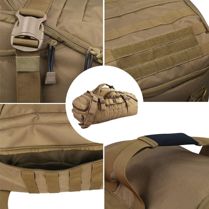 3-in-1 Gym Bag Duffle Bags Backpack - Travel Bag with Shoes Compartment | Sports Duffel Bag for Men Women Ideal for Workout,Weekender,Military,Sports,Overnight,Basketball,Tactical,Football,Baseball