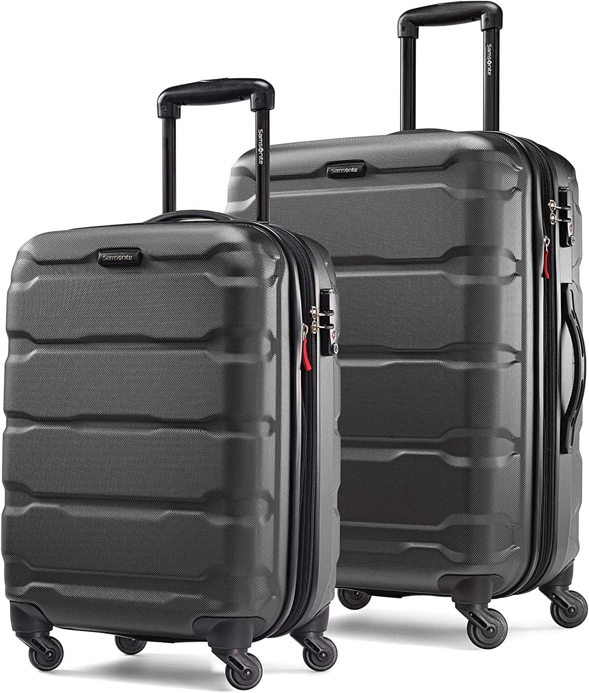 Omni PC Hardside Expandable Luggage with Spinner Wheels, Black, Carry-On 20-Inch