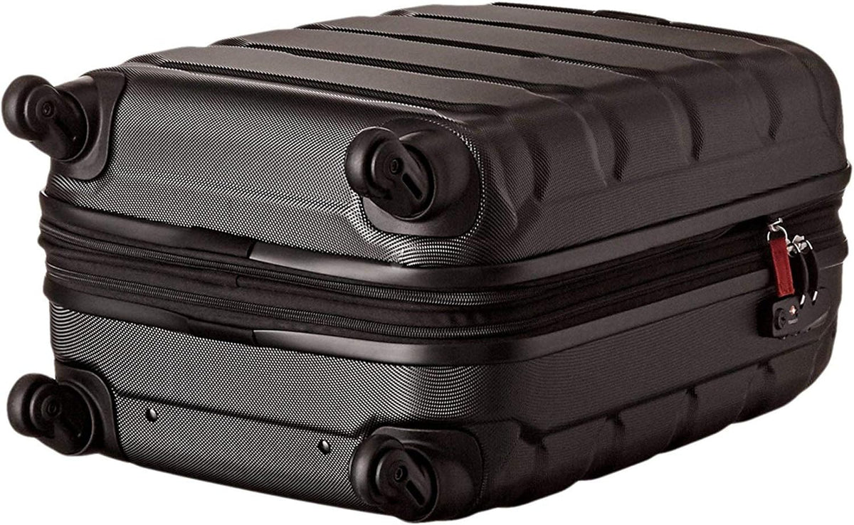 Omni PC Hardside Expandable Luggage with Spinner Wheels, Black, Carry-On 20-Inch