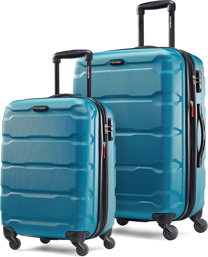 Omni PC Hardside Expandable Luggage with Spinner Wheels, Black, Carry-On 20-Inch