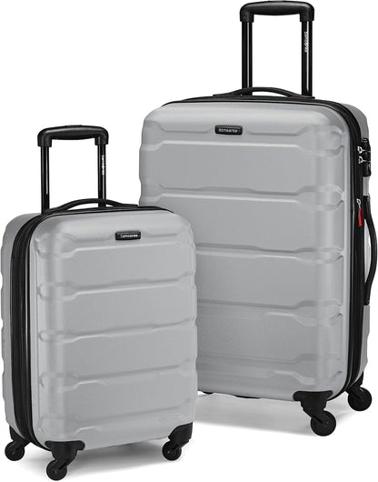 Omni PC Hardside Expandable Luggage with Spinner Wheels, Black, Carry-On 20-Inch