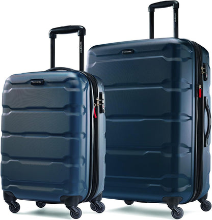 Omni PC Hardside Expandable Luggage with Spinner Wheels, Black, Carry-On 20-Inch