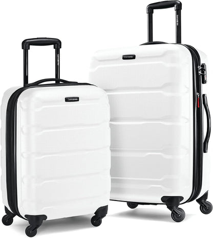 Omni PC Hardside Expandable Luggage with Spinner Wheels, Black, Carry-On 20-Inch