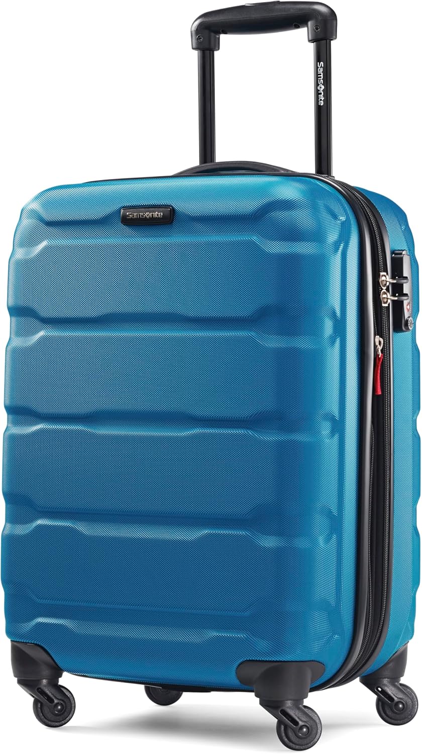 Omni PC Hardside Expandable Luggage with Spinner Wheels, Black, Carry-On 20-Inch
