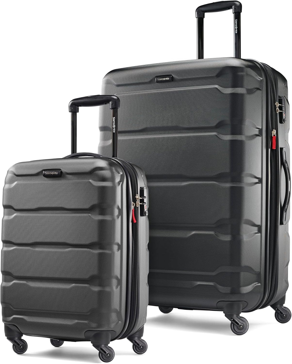 Omni PC Hardside Expandable Luggage with Spinner Wheels, Black, Carry-On 20-Inch