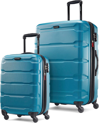 Omni PC Hardside Expandable Luggage with Spinner Wheels, Black, Carry-On 20-Inch
