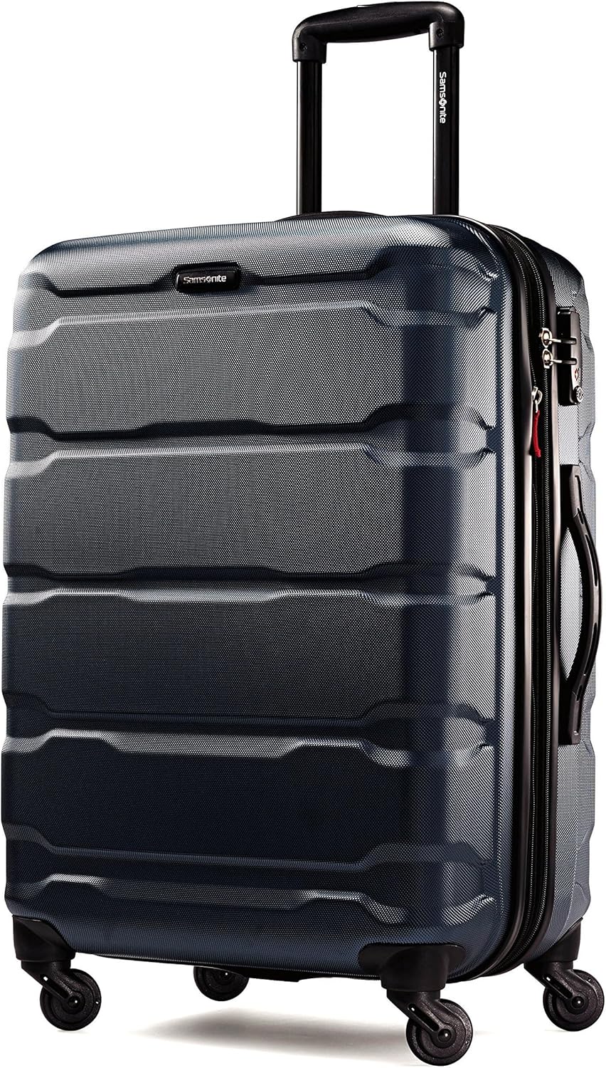 Omni PC Hardside Expandable Luggage with Spinner Wheels, Black, Carry-On 20-Inch