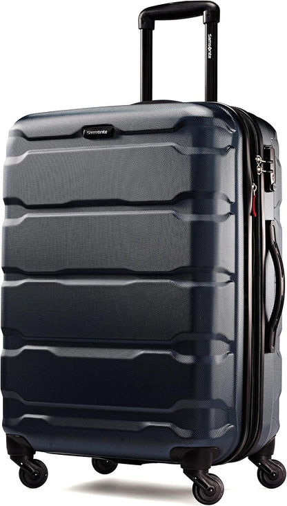 Omni PC Hardside Expandable Luggage with Spinner Wheels, Black, Carry-On 20-Inch